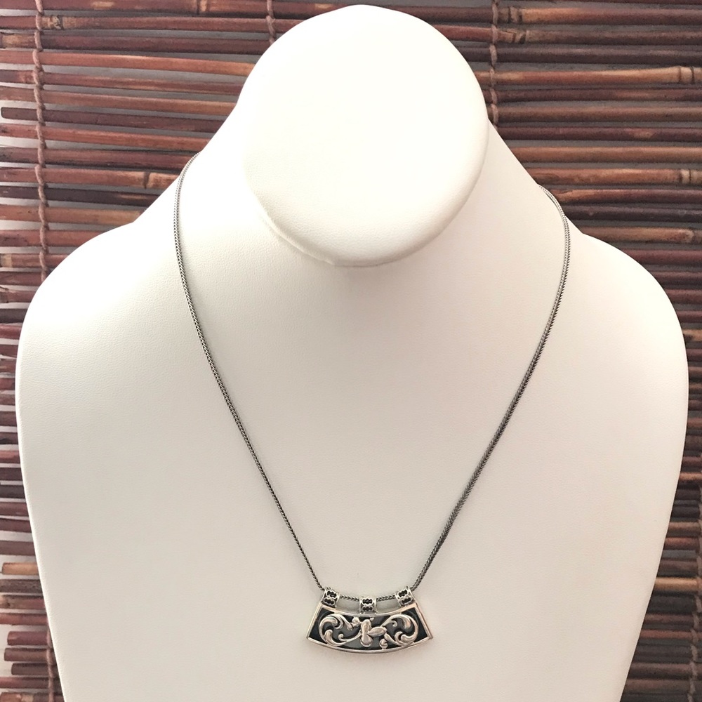 Silpada Sterling Silver Necklace Filigree Pendant